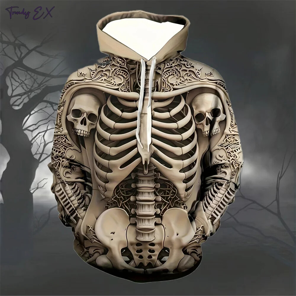 Number Nine Skull Hoodie
